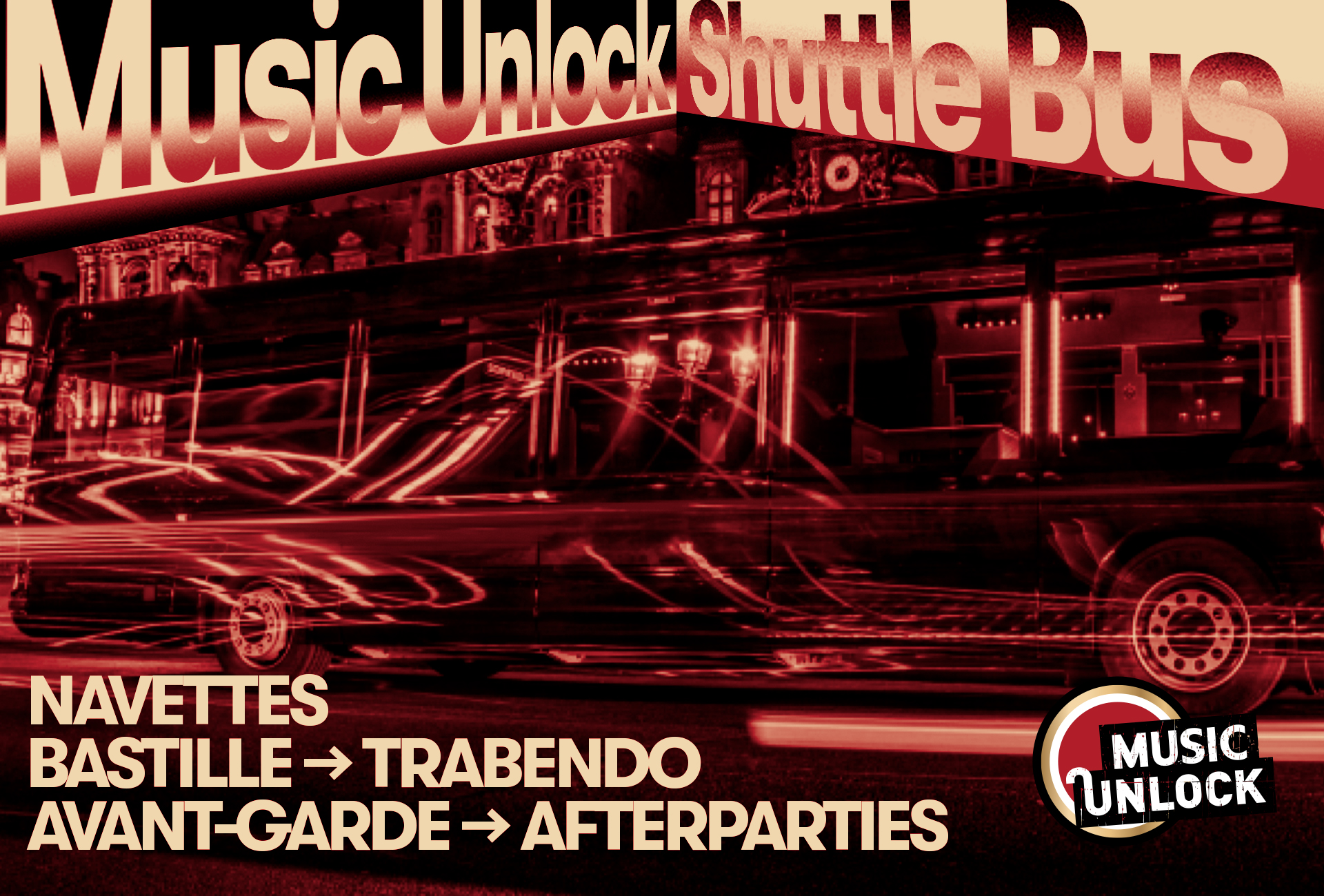 VIP BUS by MUSIC UNLOCK — Pitchfork Music Festival Paris